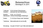 Saisonschlussfahrt 01.10.11